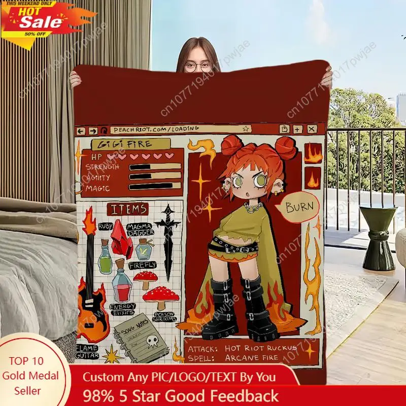 cartoon Four seasons warm soft plush Cute blanket R-riot for sofa P-Peach living room office bedroom travel Custom blankets
cartoon Four seasons warm soft plush Cute blanket R-riot for sofa P-Peach living room office bedroom travel Custom blankets