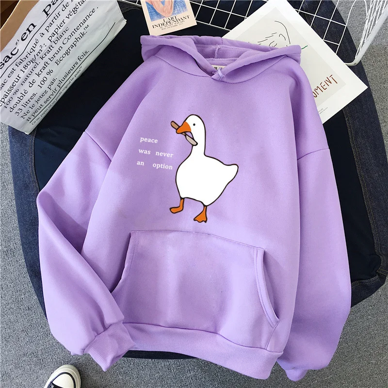 Peace Was Never An Option Goose Print Women Hoodies Fashion Hoody Creativity Hoody Street Pocket Men Hoodie Unisex Clothing
Peace Was Never An Option Goose Print Women Hoodies Fashion Hoody Creativity Hoody Street Pocket Men Hoodie Unisex Clothing