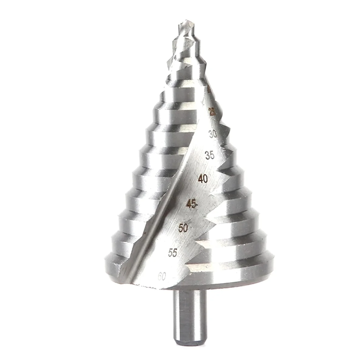 ABBO-6-60mm Step Drill Bit Spiral Groove Pagoda Hole Metal Sheet Cone Drill Bit Triangular Shank Step Hole Opener Reamer
ABBO-6-60mm Step Drill Bit Spiral Groove Pagoda Hole Metal Sheet Cone Drill Bit Triangular Shank Step Hole Opener Reamer