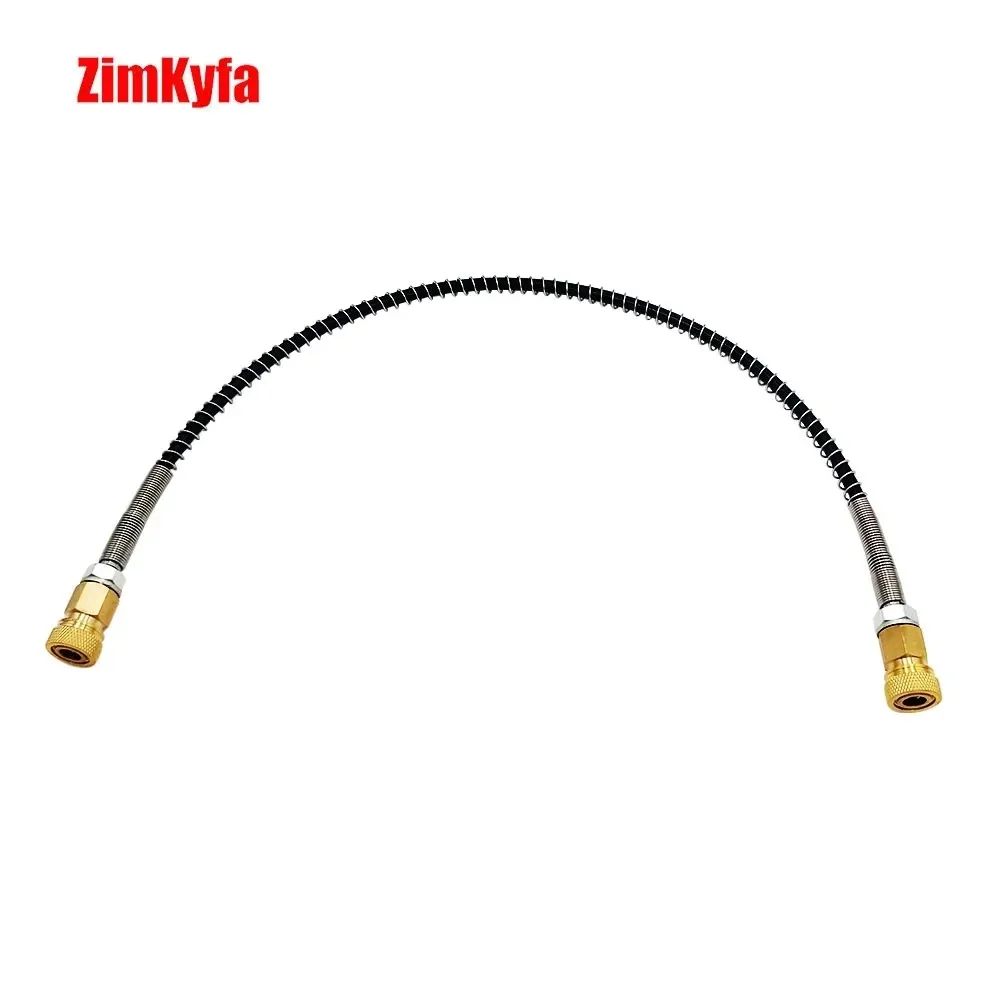 High Pressure Auto Hand Pump Hose With Reforced Spring For Refilling 64Mpa/9000PSI W/ 8mm Quick Connector Plug 20" 50cm Long
High Pressure Auto Hand Pump Hose With Reforced Spring For Refilling 64Mpa/9000PSI W/ 8mm Quick Connector Plug 20" 50cm Long