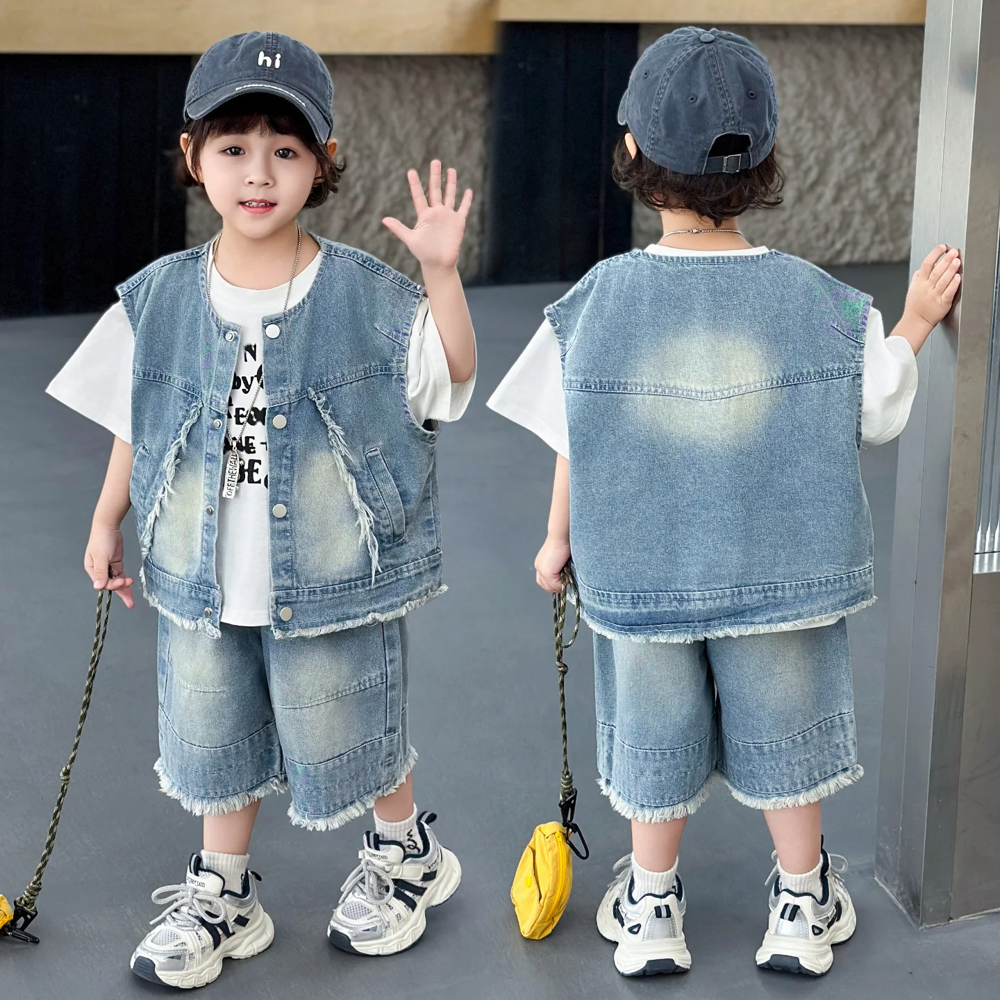 2-9Y Kids Outfits Set Spring Autumn Clothes Set for Baby Boys Costume Denim Vest T-shirt Jeans 3Pcs Suit Casual Cool Boy Suit
2-9Y Kids Outfits Set Spring Autumn Clothes Set for Baby Boys Costume Denim Vest T-shirt Jeans 3Pcs Suit Casual Cool Boy Suit