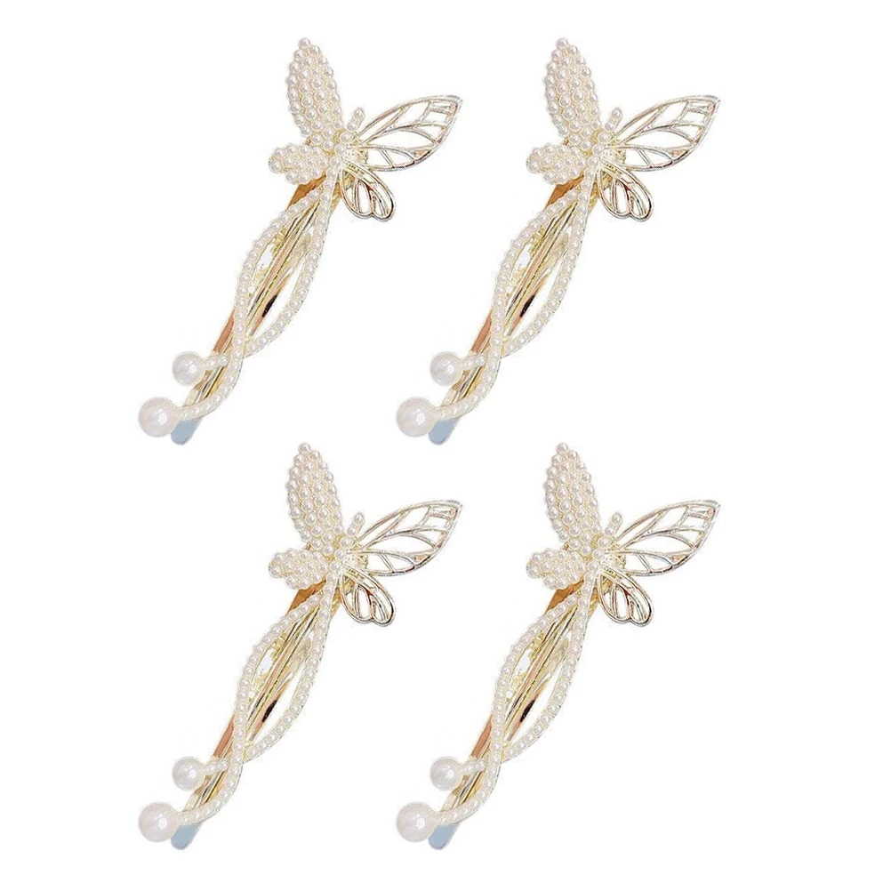 4Pcs Stylish Pearls Hairpins Bridal Wedding Party Everyday Use Blend Right Into Any Hairstyle Pearls Hair Clip
4Pcs Stylish Pearls Hairpins Bridal Wedding Party Everyday Use Blend Right Into Any Hairstyle Pearls Hair Clip