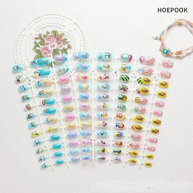 Childhood Series Children's Nails Cute Painted Nail Art 24 Strips Kid's Nails Nail Art Nails Fake Nail Patch with Jelly Glue
Childhood Series Children's Nails Cute Painted Nail Art 24 Strips Kid's Nails Nail Art Nails Fake Nail Patch with Jelly Glue