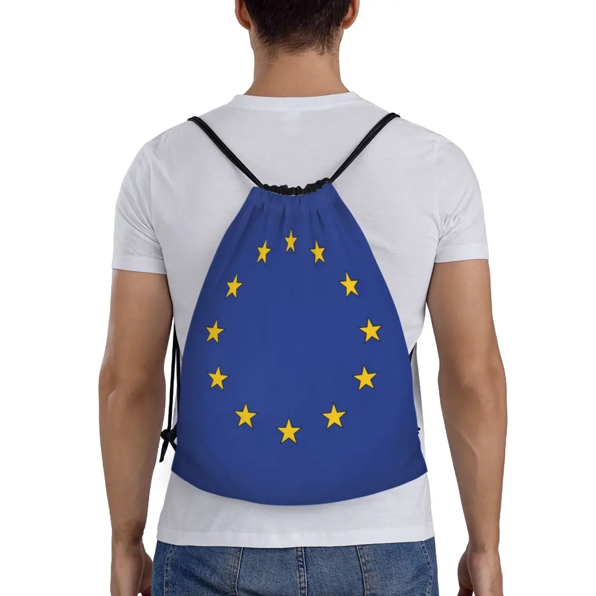 European Union EU Flag Backpacks Casual Portable Drawstring Bundle Pocket Sports Bag Book Bags For Man Woman Students
European Union EU Flag Backpacks Casual Portable Drawstring Bundle Pocket Sports Bag Book Bags For Man Woman Students