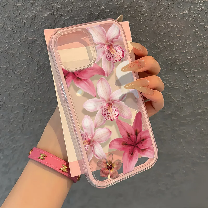 Pink Lily Pattern Transparent Phone Case Suitable for iPhone 17 16 15 14 13 12 11 Pro/Max/Plus Anti Drop and Anti Shock
Pink Lily Pattern Transparent Phone Case Suitable for iPhone 17 16 15 14 13 12 11 Pro/Max/Plus Anti Drop and Anti Shock