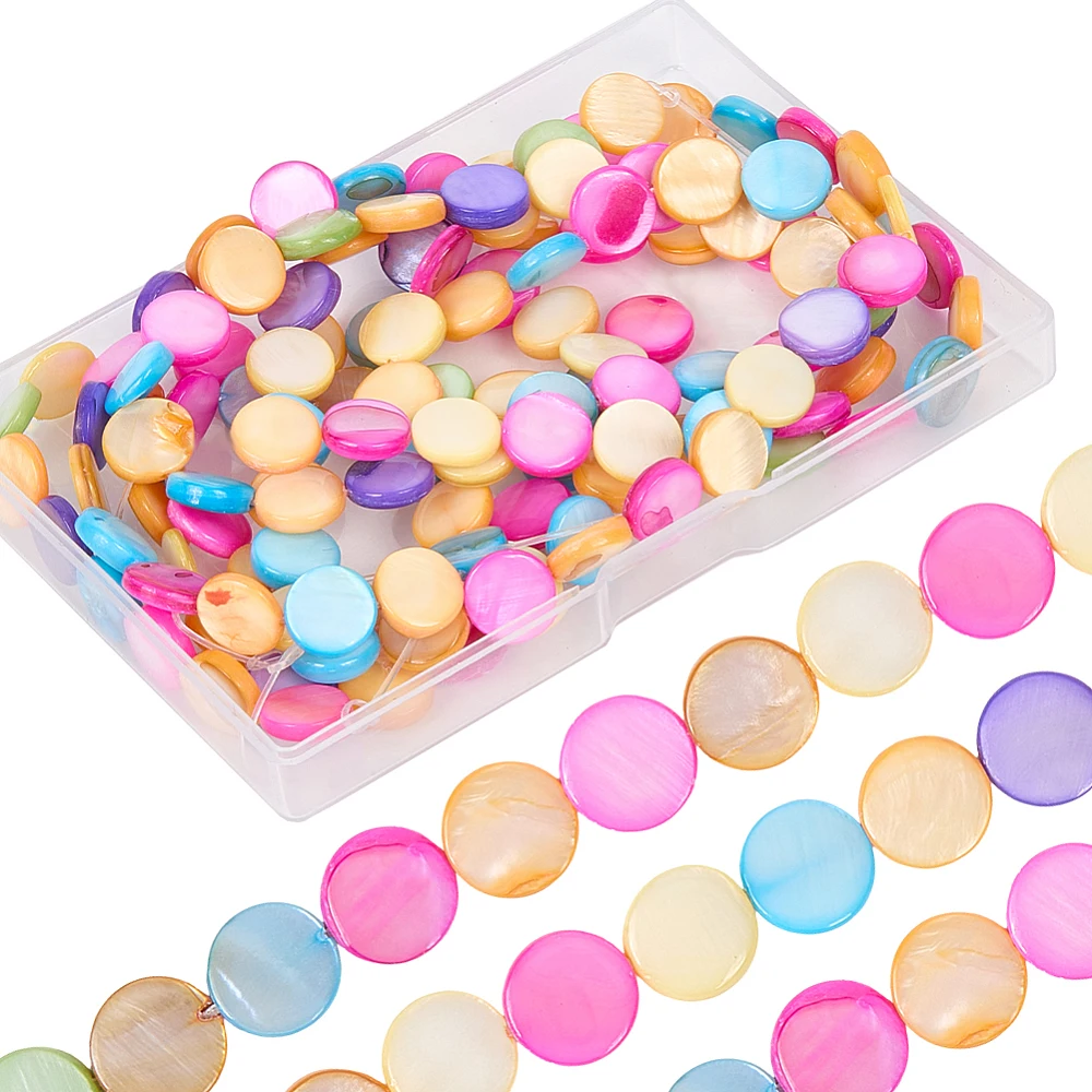 4 Strands Freshwater Shell Beads Strands Dyed Flat Round Mixed Color 10x3~4mm Hole: 0.8mm 38~39pcs/strand
4 Strands Freshwater Shell Beads Strands Dyed Flat Round Mixed Color 10x3~4mm Hole: 0.8mm 38~39pcs/strand