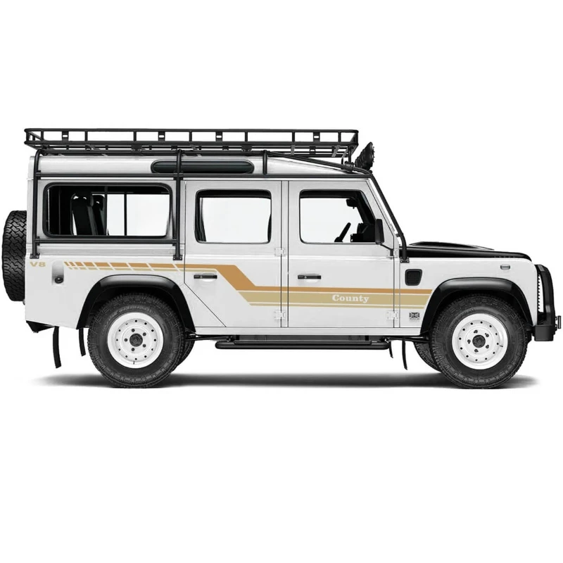 Car Stickers Stripes modification customized Design Retro Vintage sports Vinyl decals For Land Rover Defender 110
Car Stickers Stripes modification customized Design Retro Vintage sports Vinyl decals For Land Rover Defender 110