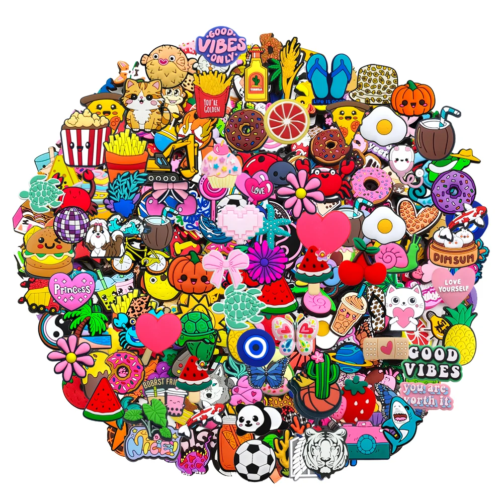 10/30/50/100PCS Random Cartoon Shoe Charms For Sandals PVC Shoe Decorations Buckle Accessories For Kids Gifts
10/30/50/100PCS Random Cartoon Shoe Charms For Sandals PVC Shoe Decorations Buckle Accessories For Kids Gifts