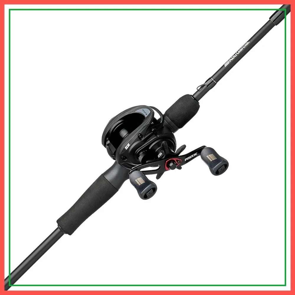 Low Profile Baitcast Reel and Fishing Rod Combo, 6.8:1 Gear Ratio, 15lb Drag, Right Hand
Low Profile Baitcast Reel and Fishing Rod Combo, 6.8:1 Gear Ratio, 15lb Drag, Right Hand