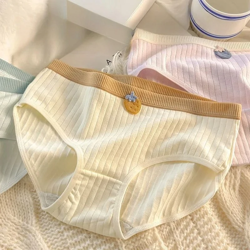 Women's Briefs Lingerie Stripes Cotton Panties Sweet Cute Strawberry Brief Soft Breathable Comfortable Women Underwear Girls
Women's Briefs Lingerie Stripes Cotton Panties Sweet Cute Strawberry Brief Soft Breathable Comfortable Women Underwear Girls