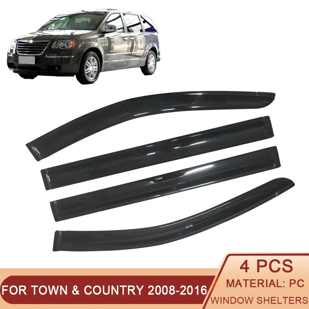 For Chrysler Town Country Grand Voyager 2008-2016 Black Tinted Car Side Window Visor Awnings Shelters Rain Guard Door Ventvisor
For Chrysler Town Country Grand Voyager 2008-2016 Black Tinted Car Side Window Visor Awnings Shelters Rain Guard Door Ventvisor