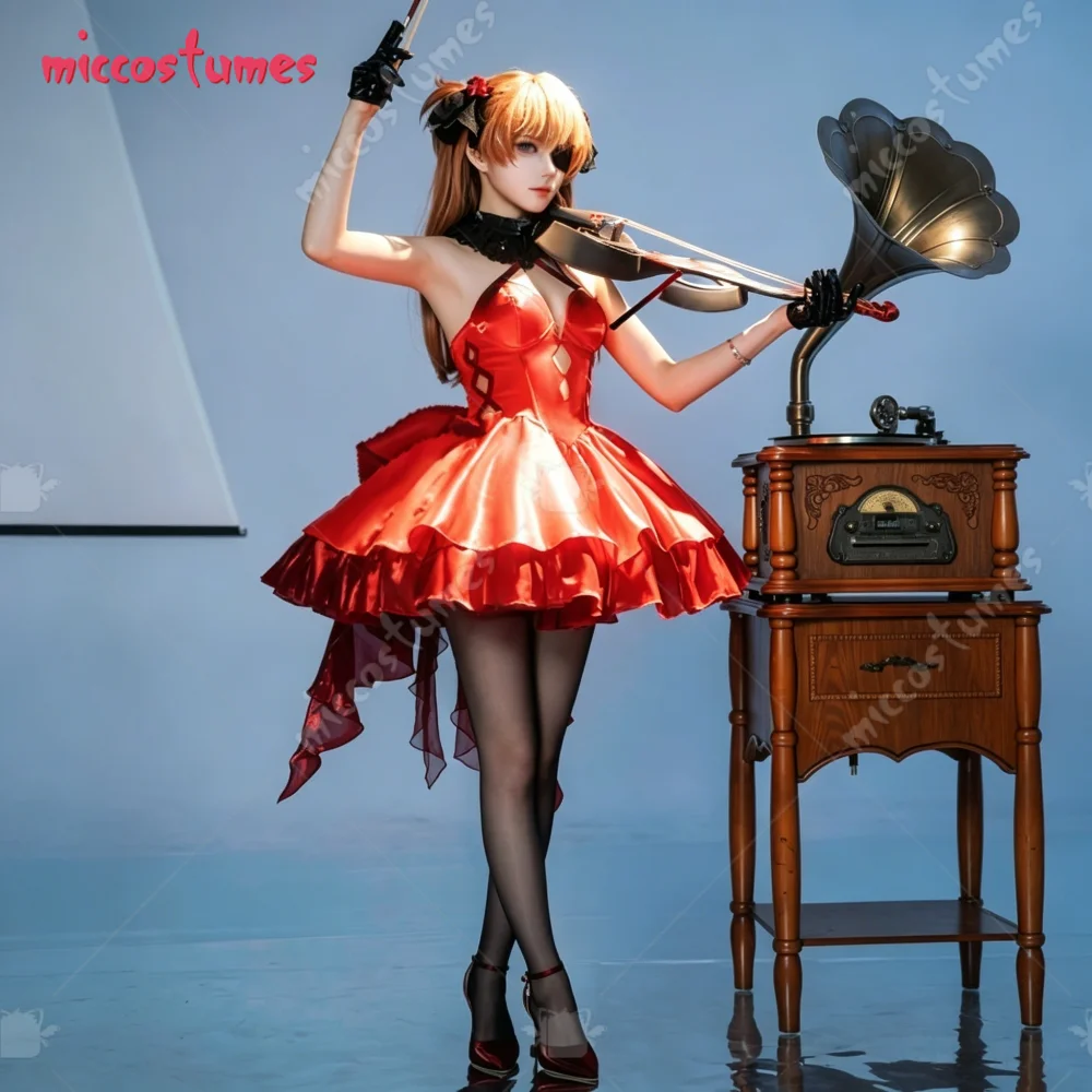 miccostumes Women's Nikke Cosplay Costume Red Gown Dress with Gloves Stockings Halloween Cosplay Costume
miccostumes Women's Nikke Cosplay Costume Red Gown Dress with Gloves Stockings Halloween Cosplay Costume