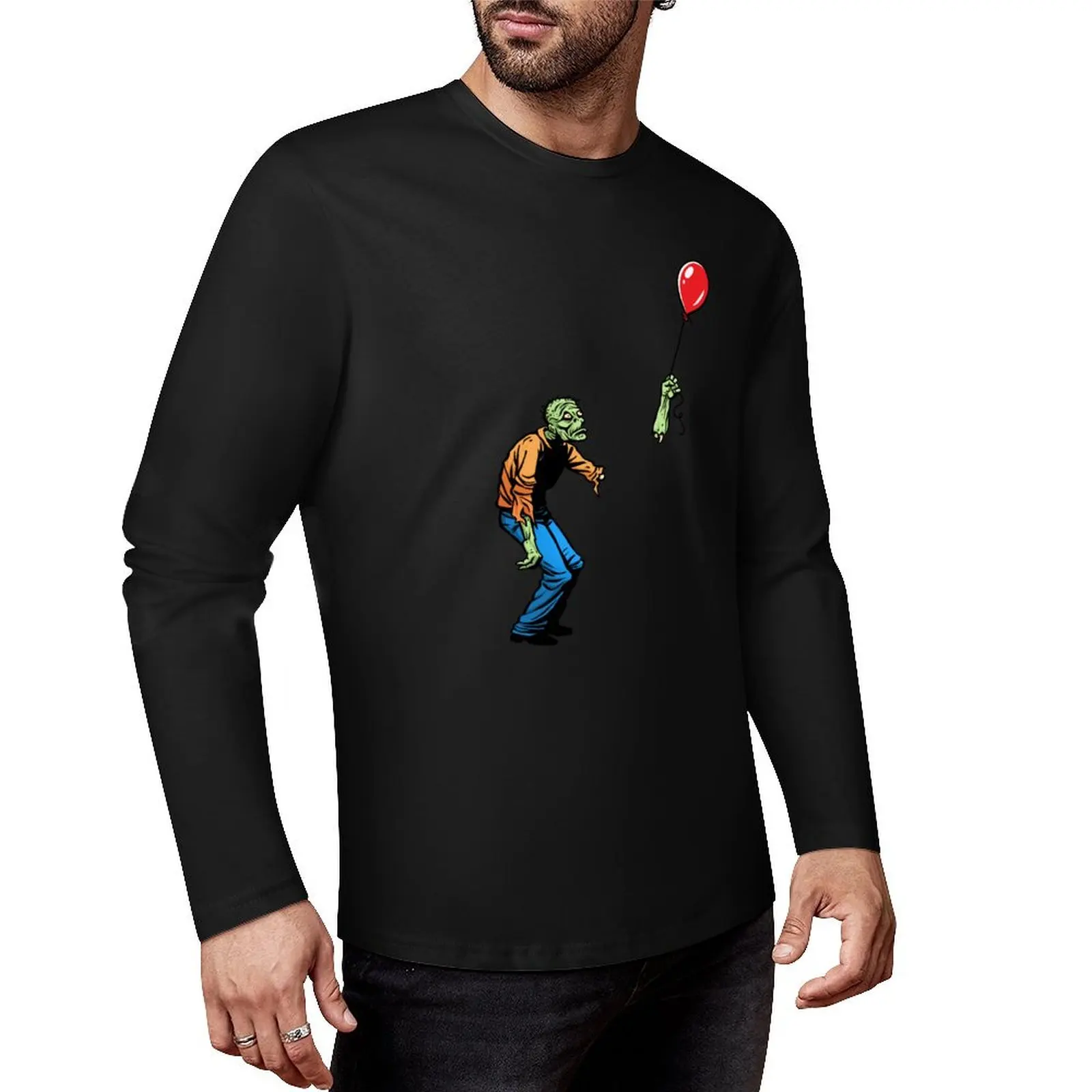 Sad Zombie with Balloon Long T-Shirt custom t shirt plus size t shirts tshirts for men
Sad Zombie with Balloon Long T-Shirt custom t shirt plus size t shirts tshirts for men