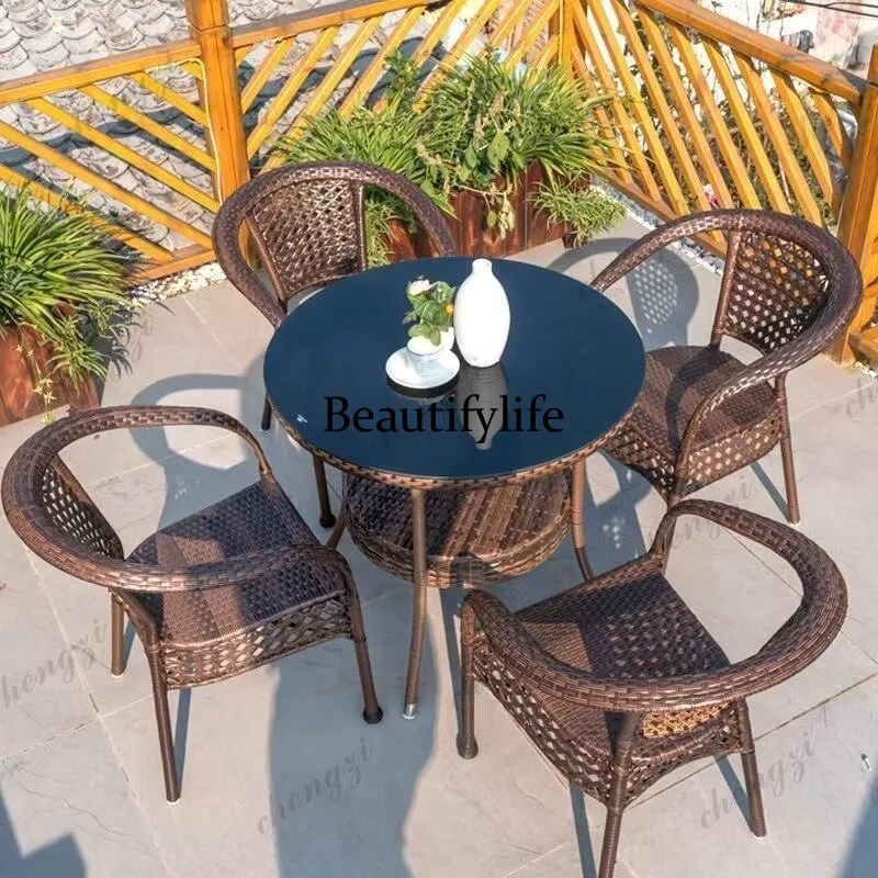 Outdoor balcony tables and chairs rattan chairs three-piece set outdoor courtyard garden open-air leisure home
Outdoor balcony tables and chairs rattan chairs three-piece set outdoor courtyard garden open-air leisure home