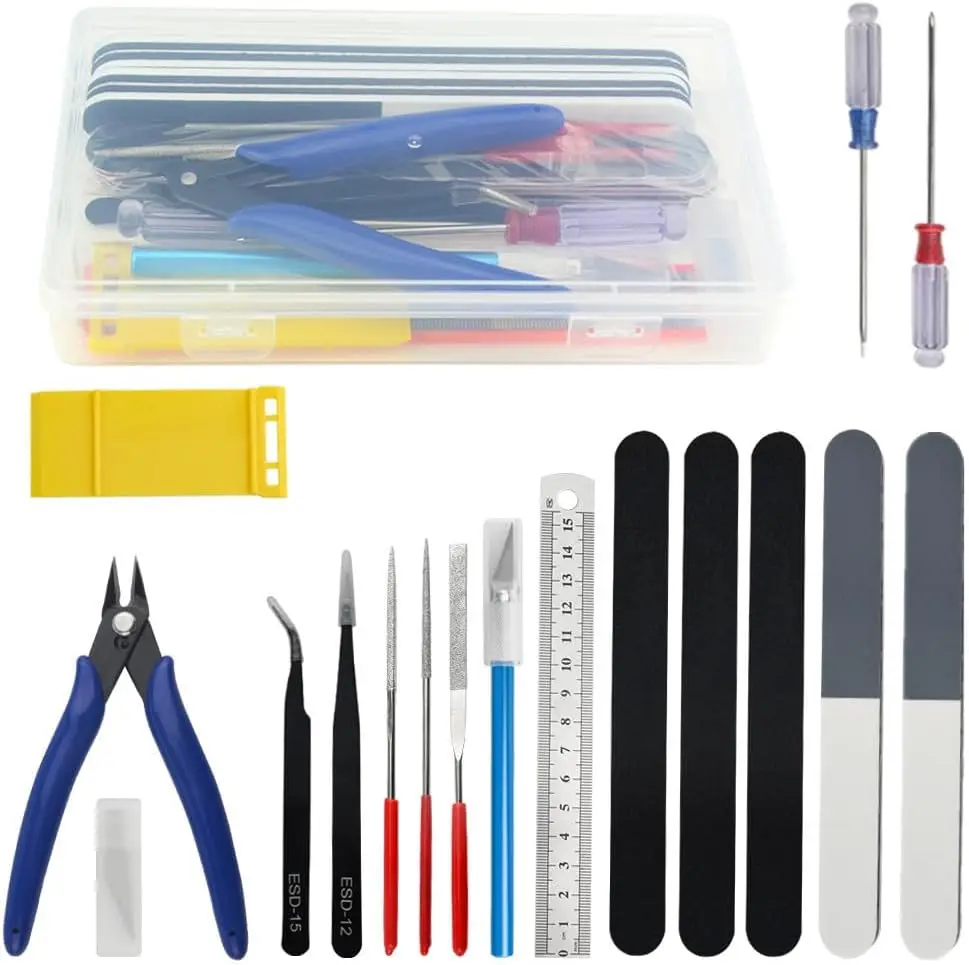 17-Piece Model Building Tool Kit for Gundam, Cars, Robots - Beginner Hobby Tools with Pliers, Screwdrivers & Case
17-Piece Model Building Tool Kit for Gundam, Cars, Robots - Beginner Hobby Tools with Pliers, Screwdrivers & Case