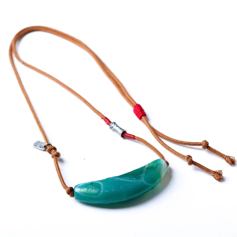 Natural Silk Agate Horn Necklace Hand Woven 925 Silver Jewelry Lanyard Gifts
Natural Silk Agate Horn Necklace Hand Woven 925 Silver Jewelry Lanyard Gifts