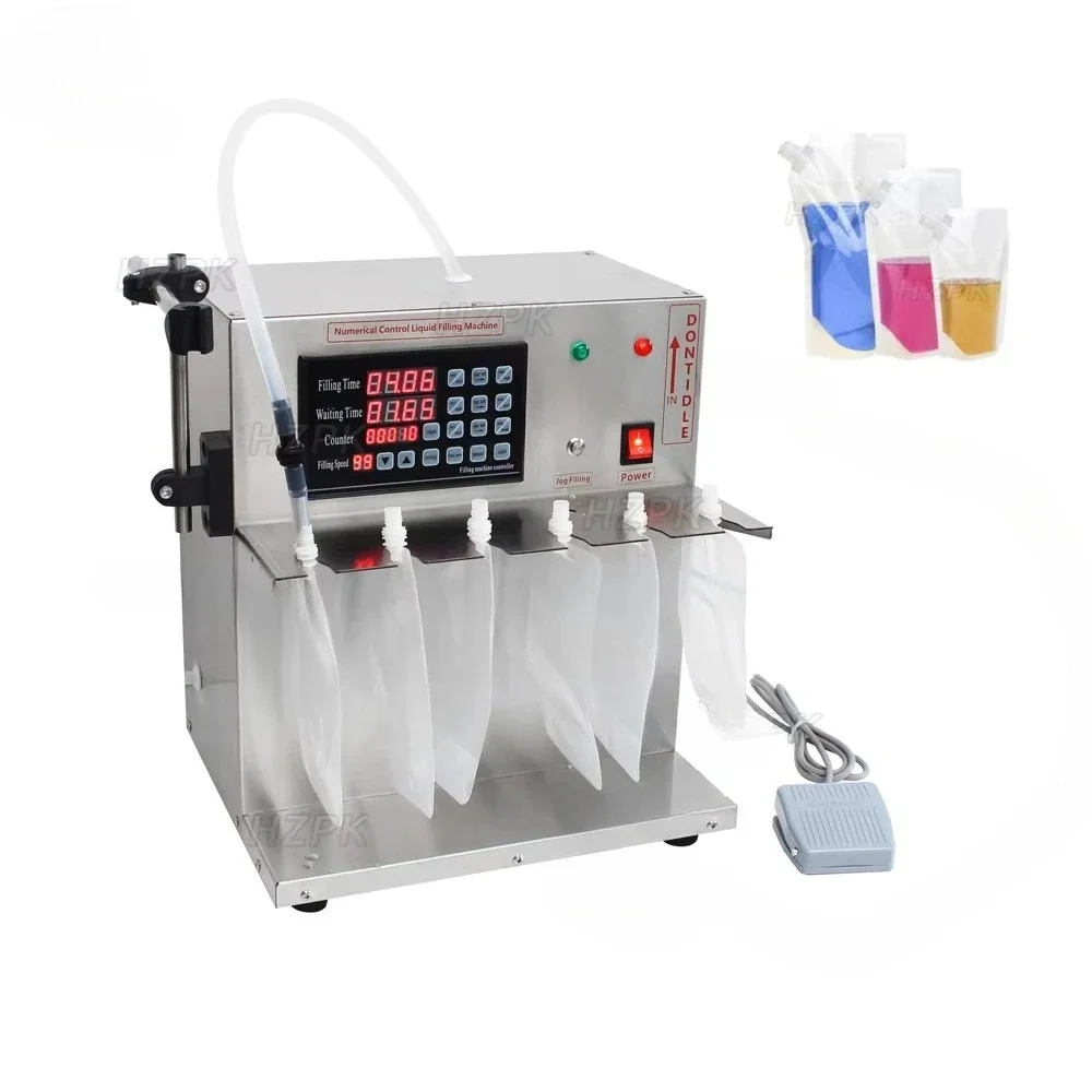 HZPK Semi Auto Digital Gear Pump Spout Pouch Small Juice Milk Filling Machine 100ml Liquid Spout Plastic Bags
HZPK Semi Auto Digital Gear Pump Spout Pouch Small Juice Milk Filling Machine 100ml Liquid Spout Plastic Bags