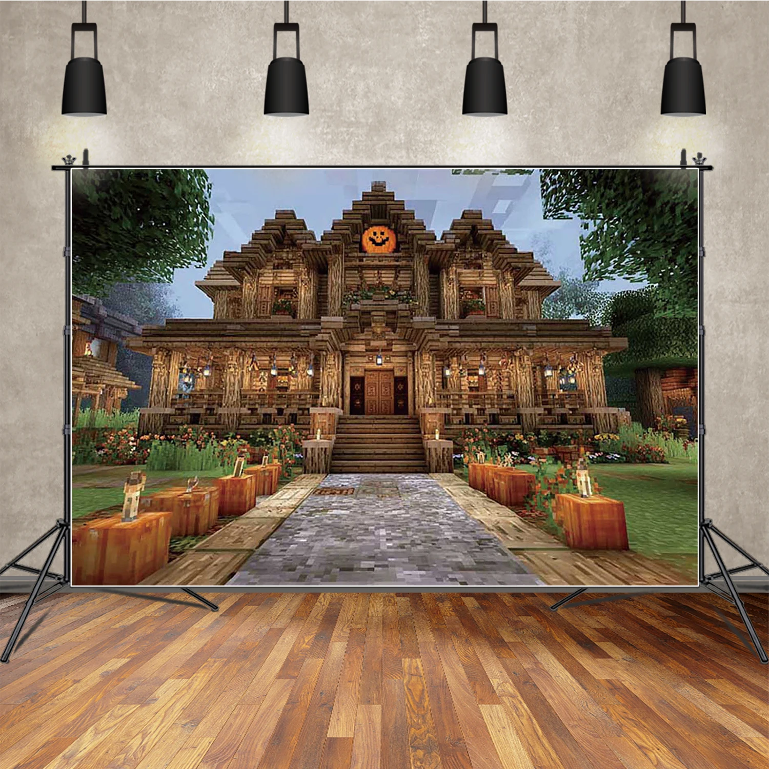 MOON.QG Pixel Wooden House Backdrops Pumpkin Plants Halloween Backgrounds For Photographs Kids Props Photocall PhotoBooth Photo
MOON.QG Pixel Wooden House Backdrops Pumpkin Plants Halloween Backgrounds For Photographs Kids Props Photocall PhotoBooth Photo