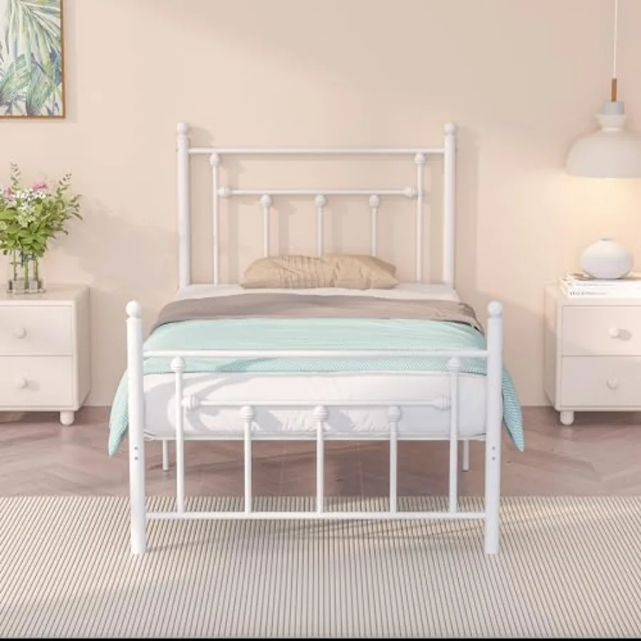 VECELO Size Metal Platform Bed Frame with Headboard and Footboard Sturdy Steel Slat Support/No Box Spring Needed Mattress Found
VECELO Size Metal Platform Bed Frame with Headboard and Footboard Sturdy Steel Slat Support/No Box Spring Needed Mattress Found