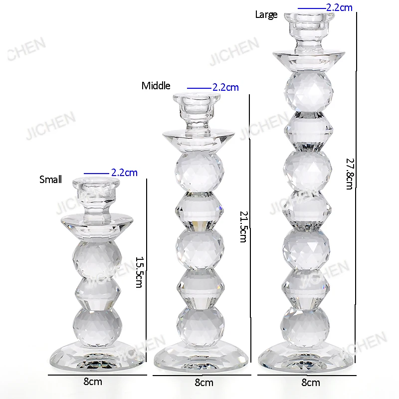 Luxury Beaded Clear Crystal Candlestick Small Middle Large For Home Tabletop Wedding Party Decoration Handmade Gifts
Luxury Beaded Clear Crystal Candlestick Small Middle Large For Home Tabletop Wedding Party Decoration Handmade Gifts