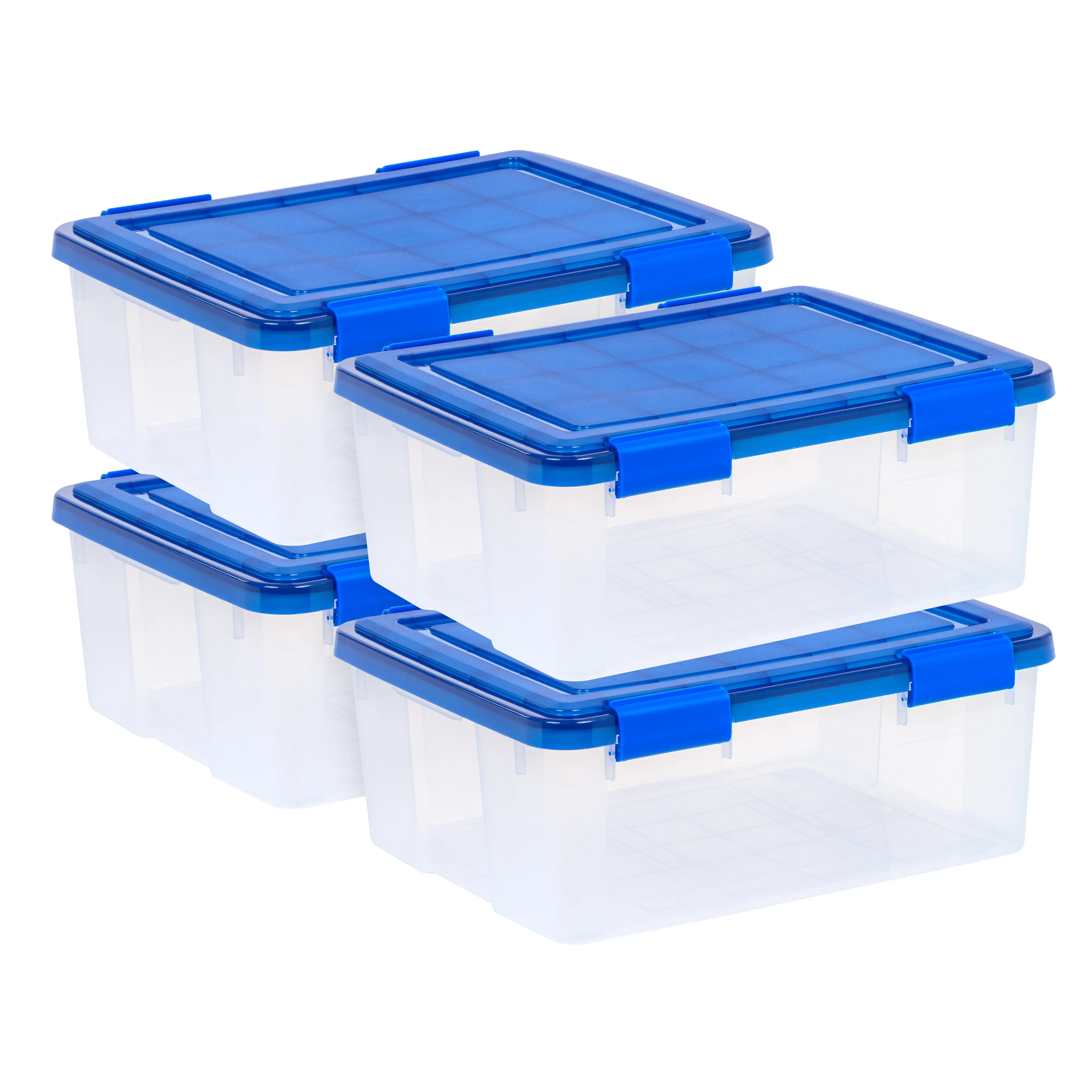 IRIS 30 Qt. Plastic Storage Bins with Sealed Lids, Clear Gasket Box, Airtight Containers 4Pk
IRIS 30 Qt. Plastic Storage Bins with Sealed Lids, Clear Gasket Box, Airtight Containers 4Pk