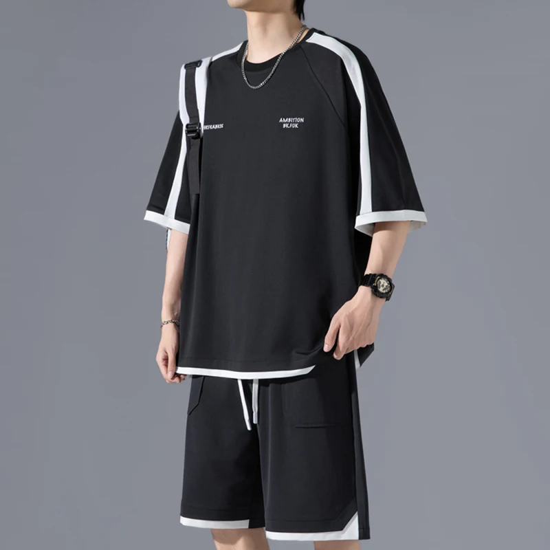 Men's Casual 2-Piece Sportswear Set Streetwear Fashion Tracksuit T-shirts and Shorts Camping Clothes Beach Pant New Beachwear
Men's Casual 2-Piece Sportswear Set Streetwear Fashion Tracksuit T-shirts and Shorts Camping Clothes Beach Pant New Beachwear