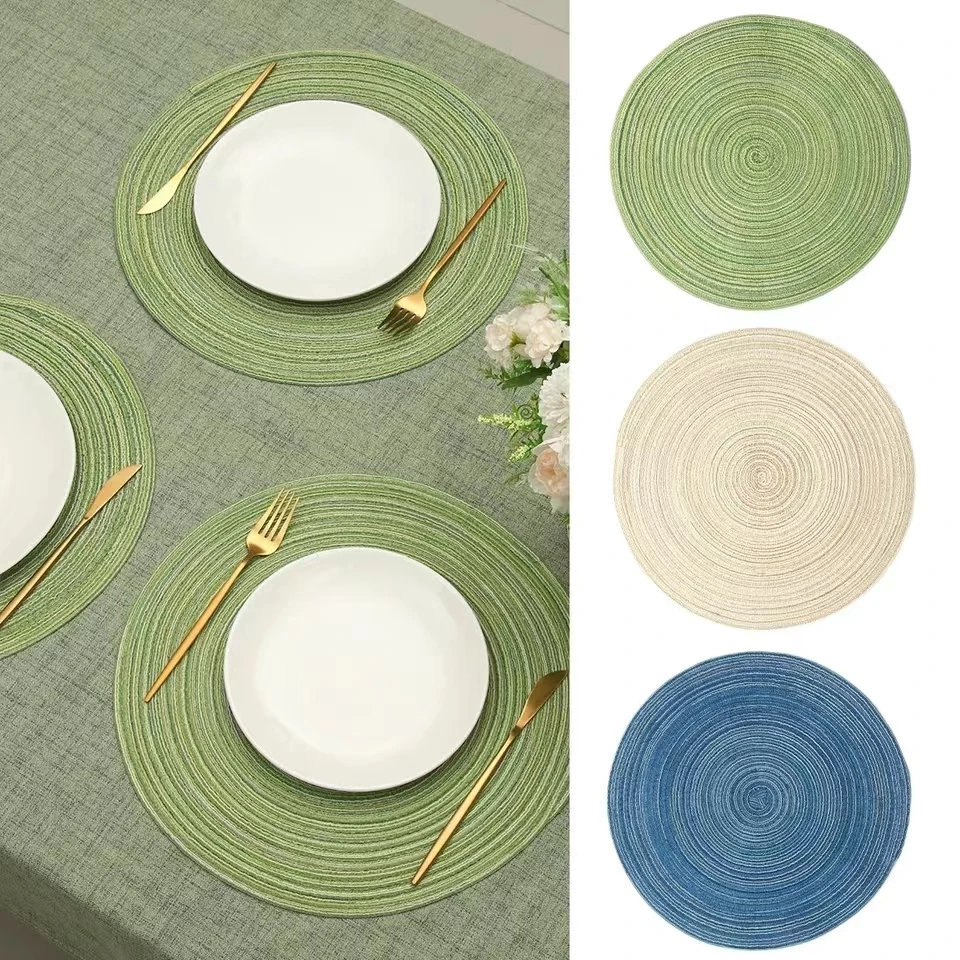 18/30cm Round Table Mat Woven Ramie Placemat Anti Slip Dining Table Mats Non-Slip Tableware Bowl Pads Kitchen Drink Cup Coasters
18/30cm Round Table Mat Woven Ramie Placemat Anti Slip Dining Table Mats Non-Slip Tableware Bowl Pads Kitchen Drink Cup Coasters
