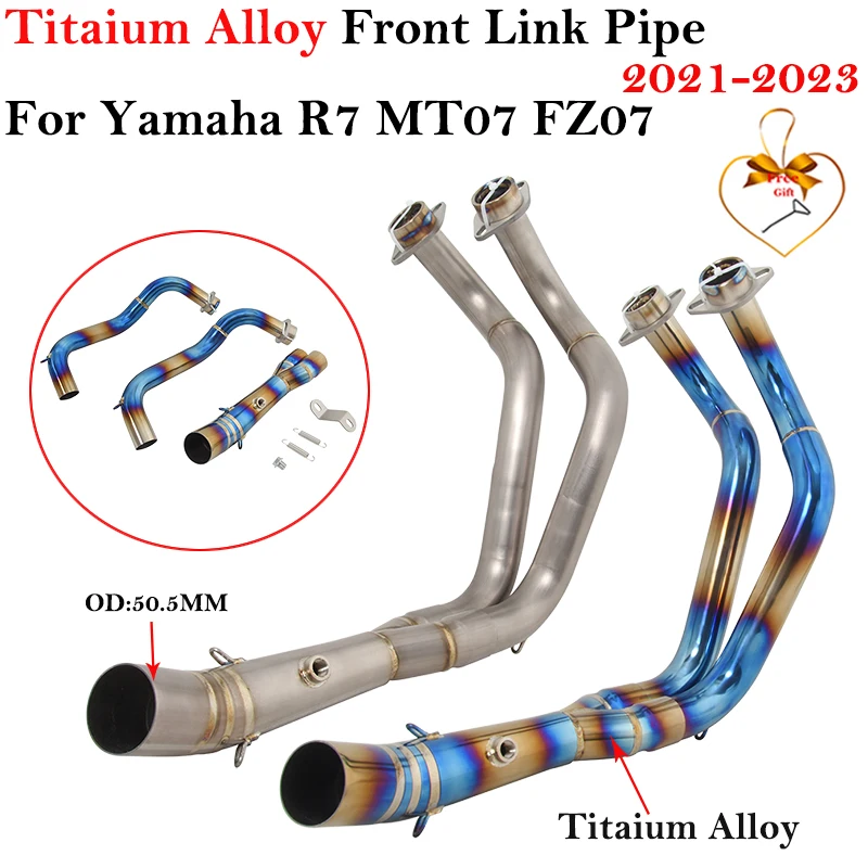 Titaium Alloy For Yamaha R7 MT07 FZ07 MT-07 FZ-07 2021 2022 2023 Motorcycle Exhaust Escape System Modify Front Link Pipe Muffler
Titaium Alloy For Yamaha R7 MT07 FZ07 MT-07 FZ-07 2021 2022 2023 Motorcycle Exhaust Escape System Modify Front Link Pipe Muffler