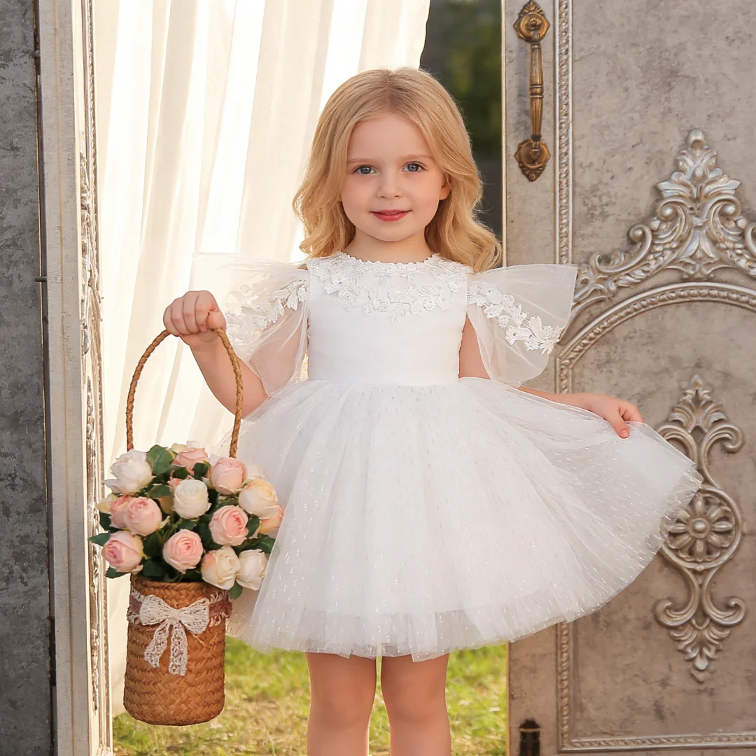Toddler Flying Sleeves Mesh Ball Gown Elegant Party Baptism Birthday Wedding Princess Dresses Girl Bridesmaid Prom Costume
Toddler Flying Sleeves Mesh Ball Gown Elegant Party Baptism Birthday Wedding Princess Dresses Girl Bridesmaid Prom Costume