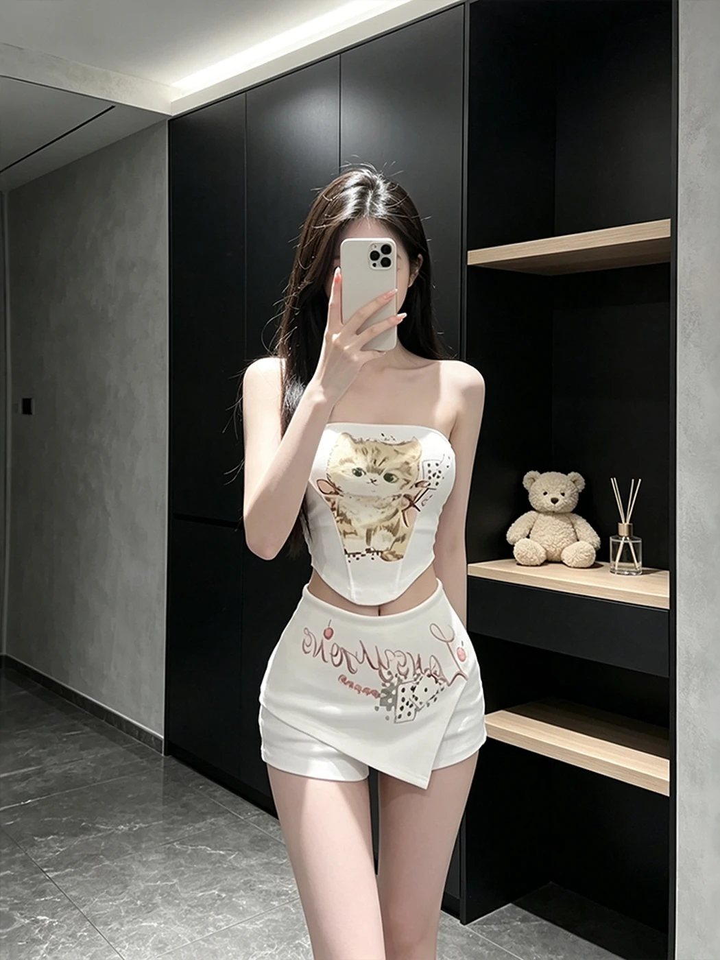 Slimming Sweet And Spicy Print Crop Top And Skirt Set Women's Fashion Casual Summer Outfit Short Sleeve
Slimming Sweet And Spicy Print Crop Top And Skirt Set Women's Fashion Casual Summer Outfit Short Sleeve