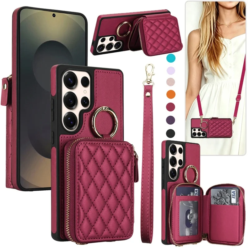 Crossbody Leather Wallet Phone Case for Samsung Galaxy S26 Ultra S25 Plus S24 S23 S22 A57 A37 A07 A36 A16 A55 A15 Card Cover Bag
Crossbody Leather Wallet Phone Case for Samsung Galaxy S26 Ultra S25 Plus S24 S23 S22 A57 A37 A07 A36 A16 A55 A15 Card Cover Bag