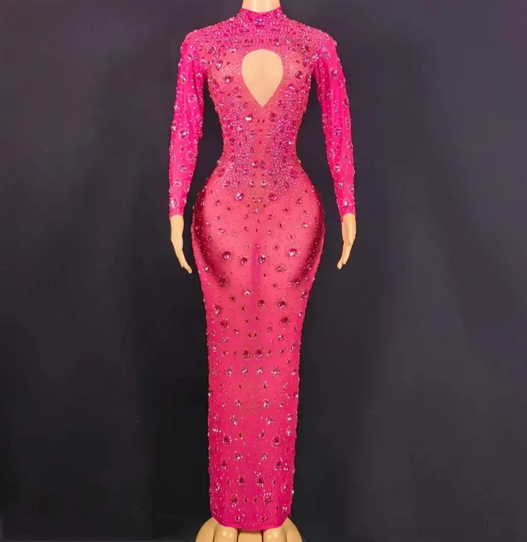 Women Birthday Wedding Evening Night Club Goddess Shinning Long Dress Hot Drilling Las Vegas Showgirl Celebrate Dressy
Women Birthday Wedding Evening Night Club Goddess Shinning Long Dress Hot Drilling Las Vegas Showgirl Celebrate Dressy