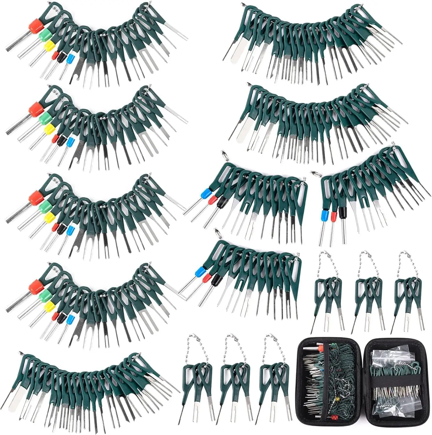 172 Pcs Electrical Connector Pin Removal Tool Kit for Automotive and Household Devices
172 Pcs Electrical Connector Pin Removal Tool Kit for Automotive and Household Devices