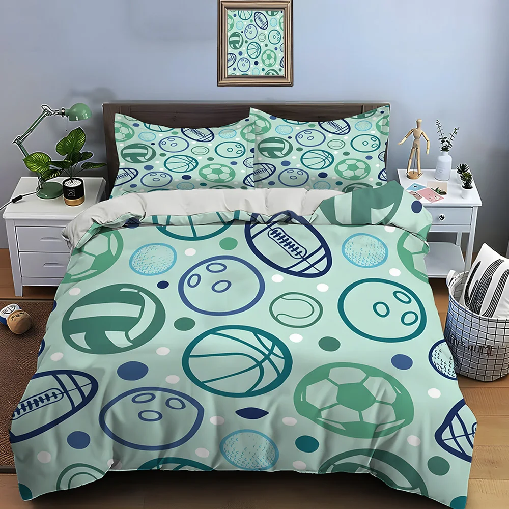 Various Ball Pattern Background Duvet Cover Set Digital Print Colorful Polyester Bedding with Zipper Closur for kids gifts
Various Ball Pattern Background Duvet Cover Set Digital Print Colorful Polyester Bedding with Zipper Closur for kids gifts