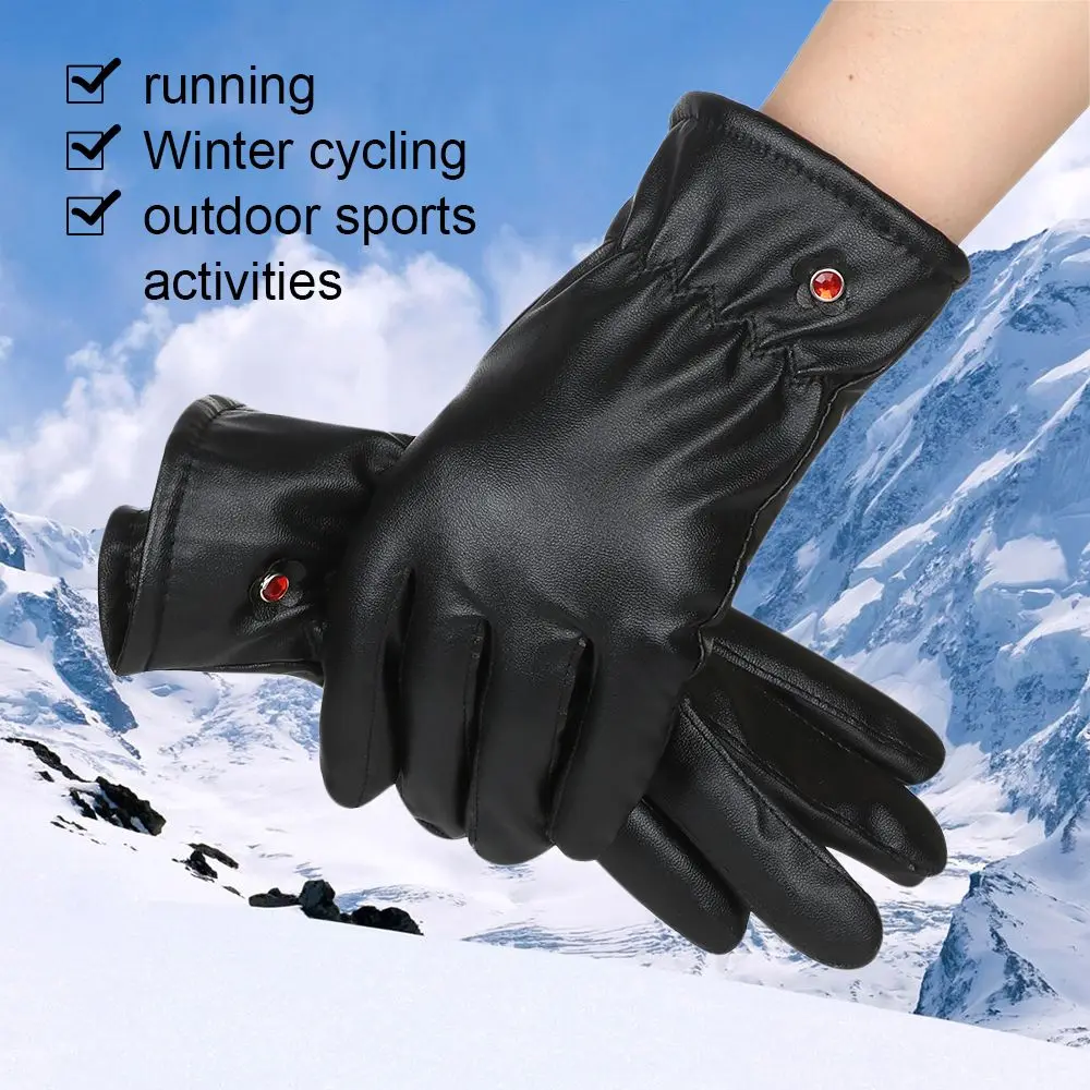 1pair Warm Winter Thick Outdoor Sport PU Leather Mitts Sport Cycling Gloves Full Finger Mittens Touch Screen Gloves
1pair Warm Winter Thick Outdoor Sport PU Leather Mitts Sport Cycling Gloves Full Finger Mittens Touch Screen Gloves