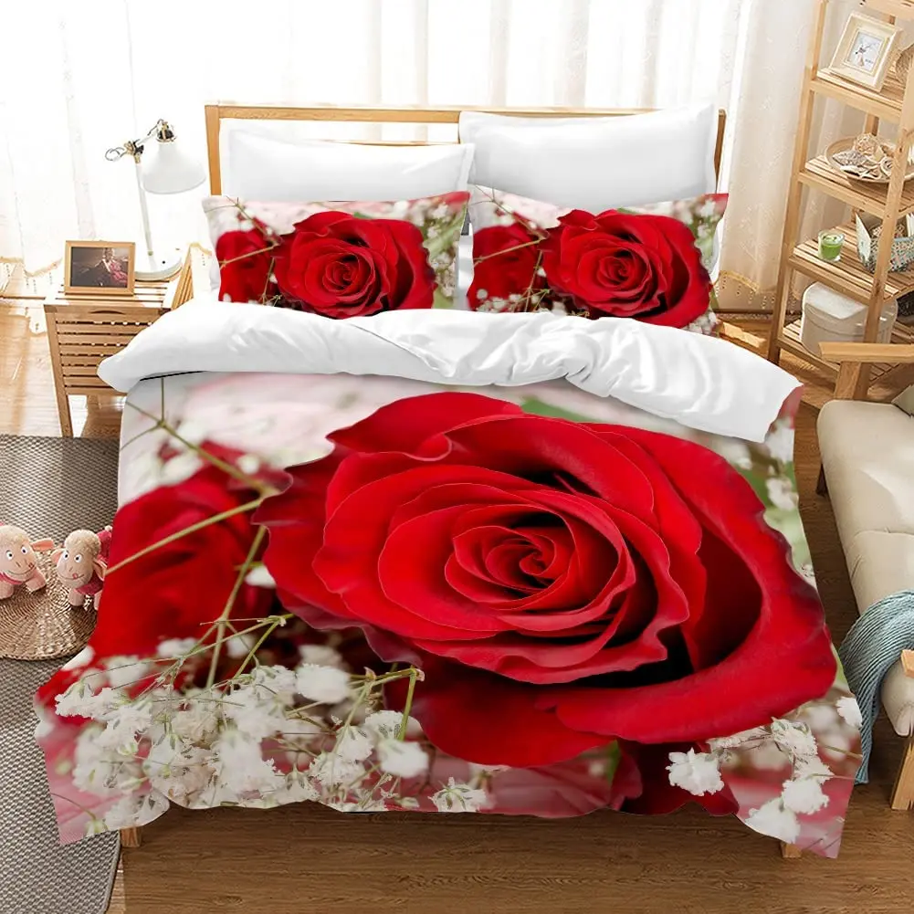 Rose Flower Duvet Cover - For Valentine's Day, Mother's Day & Daily Use
Rose Flower Duvet Cover - For Valentine's Day, Mother's Day & Daily Use