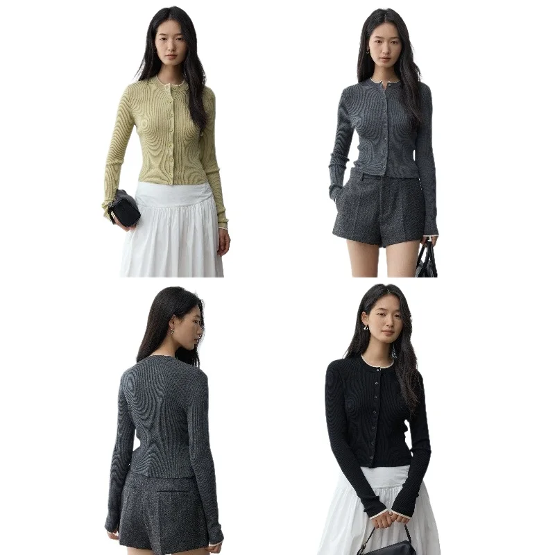 Girl's prayer ~ 18-needle German BY ultra-fine full wool fake two pieces slim short knit cardigan
Girl's prayer ~ 18-needle German BY ultra-fine full wool fake two pieces slim short knit cardigan