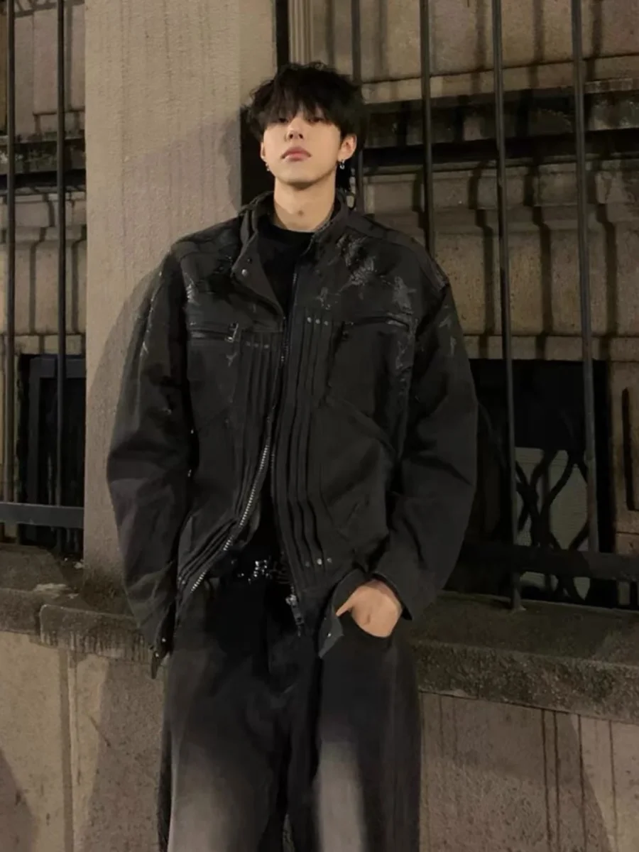 Американский тяжелый джет с вышивкой шипов, мужской джинт High Street Vibe, свободный осенне-зимний пилотный джет
Американский тяжелый джет с вышивкой шипов, мужской джинт High Street Vibe, свободный осенне-зимний пилотный джет