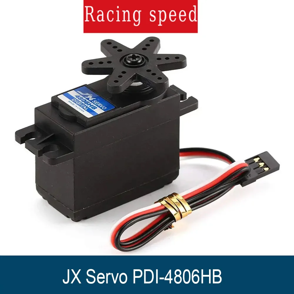 JX PDI-4806HB 6,21 кг цифровой серводвигатель с пластиковой шестерней для 1/10 1/8 радиоуправляемого автомобиля, лодки, грузовика с фиксированным крылом, багги, вертолета 
JX PDI-4806HB 6,21 кг цифровой серводвигатель с пластиковой шестерней для 1/10 1/8 радиоуправляемого автомобиля, лодки, грузовика с фиксированным крылом, багги, вертолета