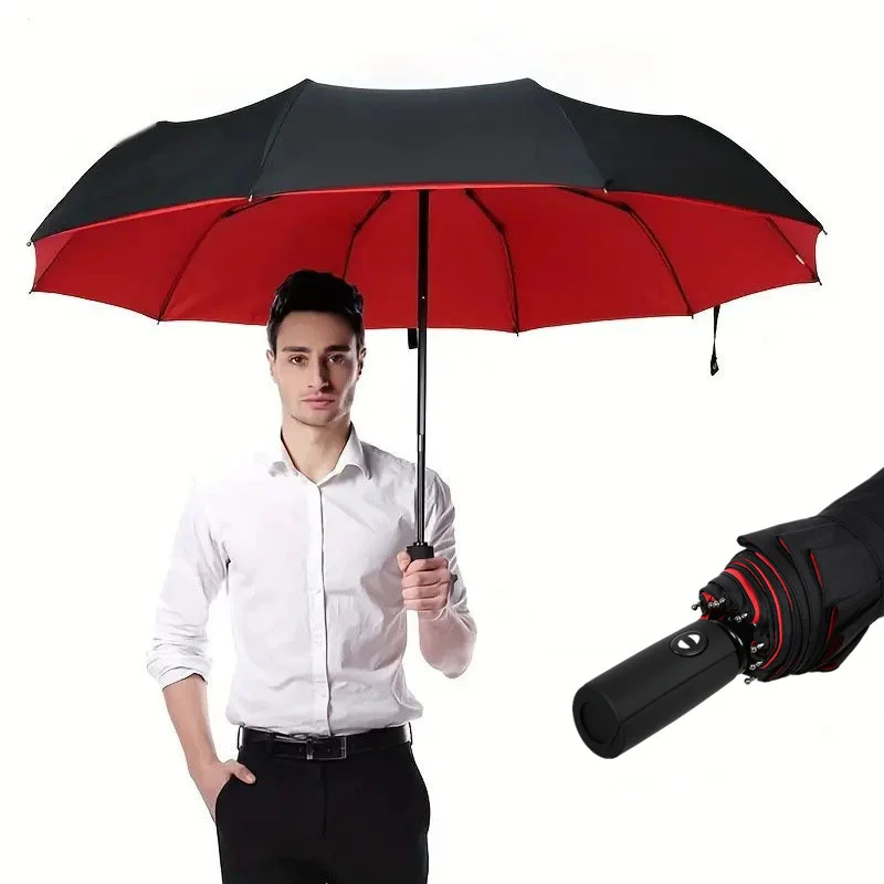 Fully Automatic Umbrella Double-Layer Reinforced And Thickened Wind Resistant Folding Umbrella Luxury Business Double Sunshade
Fully Automatic Umbrella Double-Layer Reinforced And Thickened Wind Resistant Folding Umbrella Luxury Business Double Sunshade