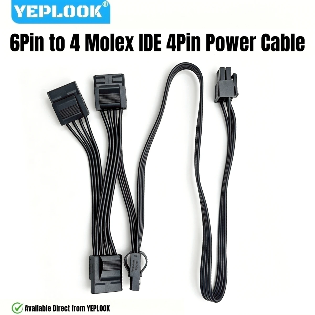 6Pin to 4 Molex 4Pin Straight, IDE PATA Power Cable for Corsair RM850, RM750, RM650, RM550, RM450, RM GOLD (2021) Type 4 Modular
6Pin to 4 Molex 4Pin Straight, IDE PATA Power Cable for Corsair RM850, RM750, RM650, RM550, RM450, RM GOLD (2021) Type 4 Modular