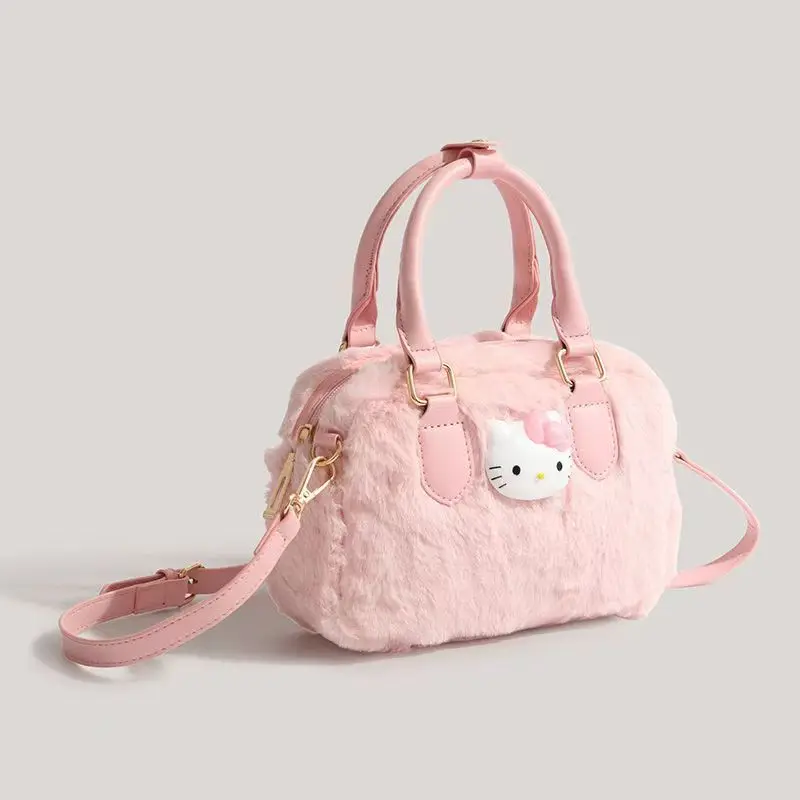 Officially Licensed Sanrio Hello Kitty Plush Handbag Women Cute Pink Furry Boston Crossbody Bag for Daily Shoulder Purse Gift
Officially Licensed Sanrio Hello Kitty Plush Handbag Women Cute Pink Furry Boston Crossbody Bag for Daily Shoulder Purse Gift