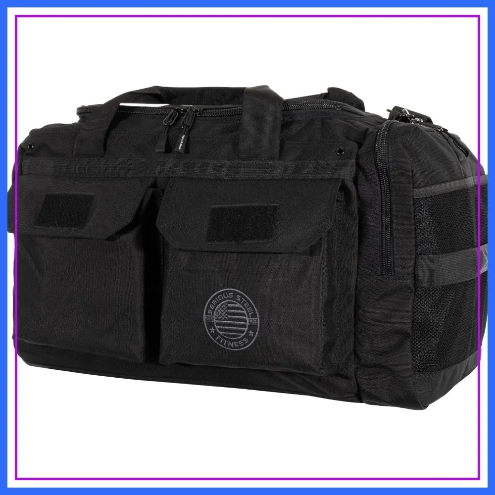 Heavy Duty 1000D Nylon Duffel Gym Bag - Mid BUD Black, Large Capacity for Travel & Sports
Heavy Duty 1000D Nylon Duffel Gym Bag - Mid BUD Black, Large Capacity for Travel & Sports