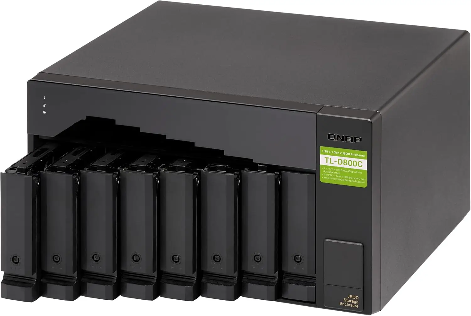 TL-D800C 8 Bay Desktop JBOD Storage Enclosure with USB 3.2 Gen 2 Type-C Connectivity
TL-D800C 8 Bay Desktop JBOD Storage Enclosure with USB 3.2 Gen 2 Type-C Connectivity