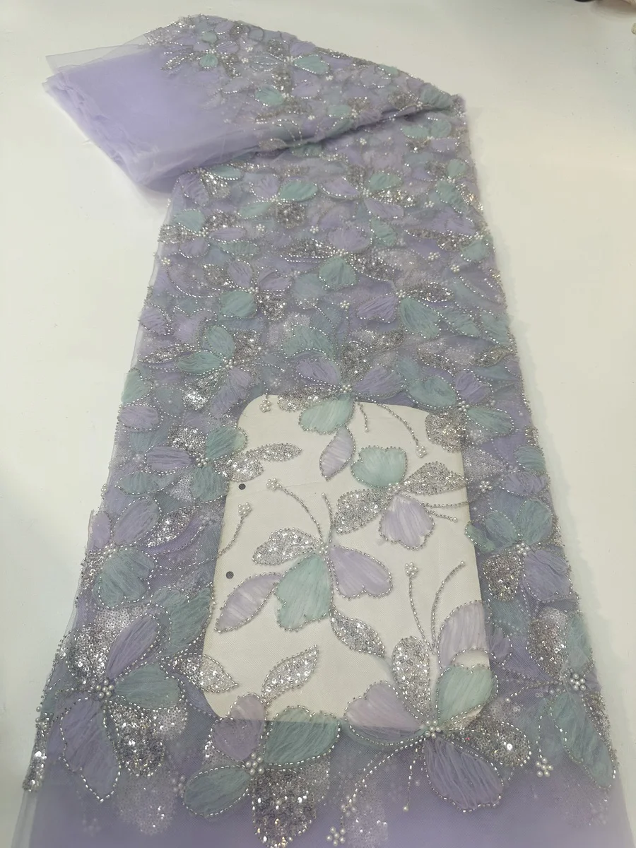 Latest Purple Beauty Handmade Beads Sequins French Lace Fabric 2025 High Quality Beaded African Lace Fabric For Party LYX2510
Latest Purple Beauty Handmade Beads Sequins French Lace Fabric 2025 High Quality Beaded African Lace Fabric For Party LYX2510