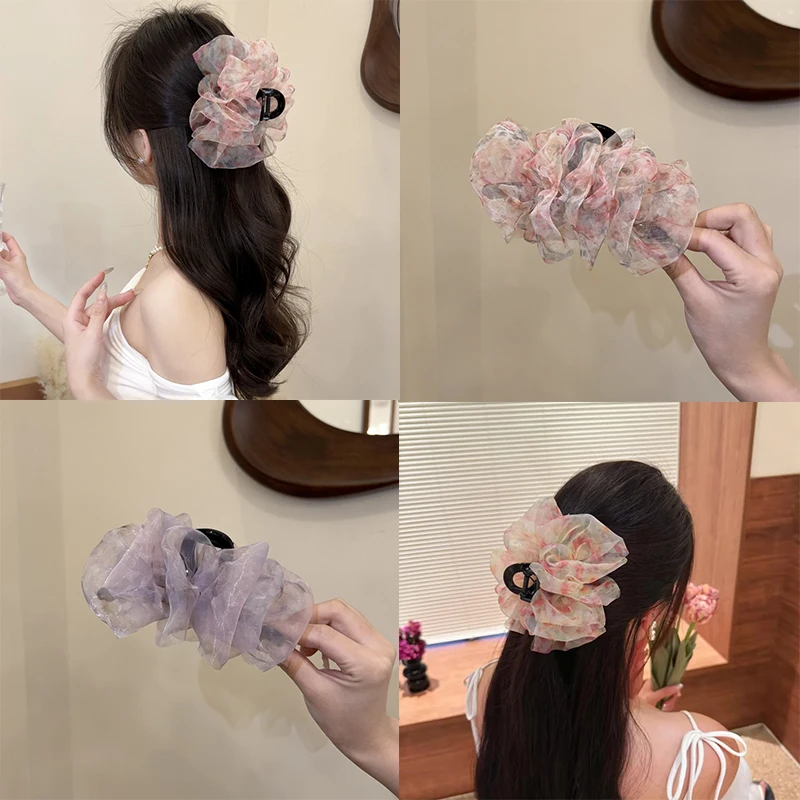 Cloud Yarn Shark Clip Colorful Flower Fashion Hair Clip Female Sweet Cute Temperament Versatile Hair Accessories
Cloud Yarn Shark Clip Colorful Flower Fashion Hair Clip Female Sweet Cute Temperament Versatile Hair Accessories
