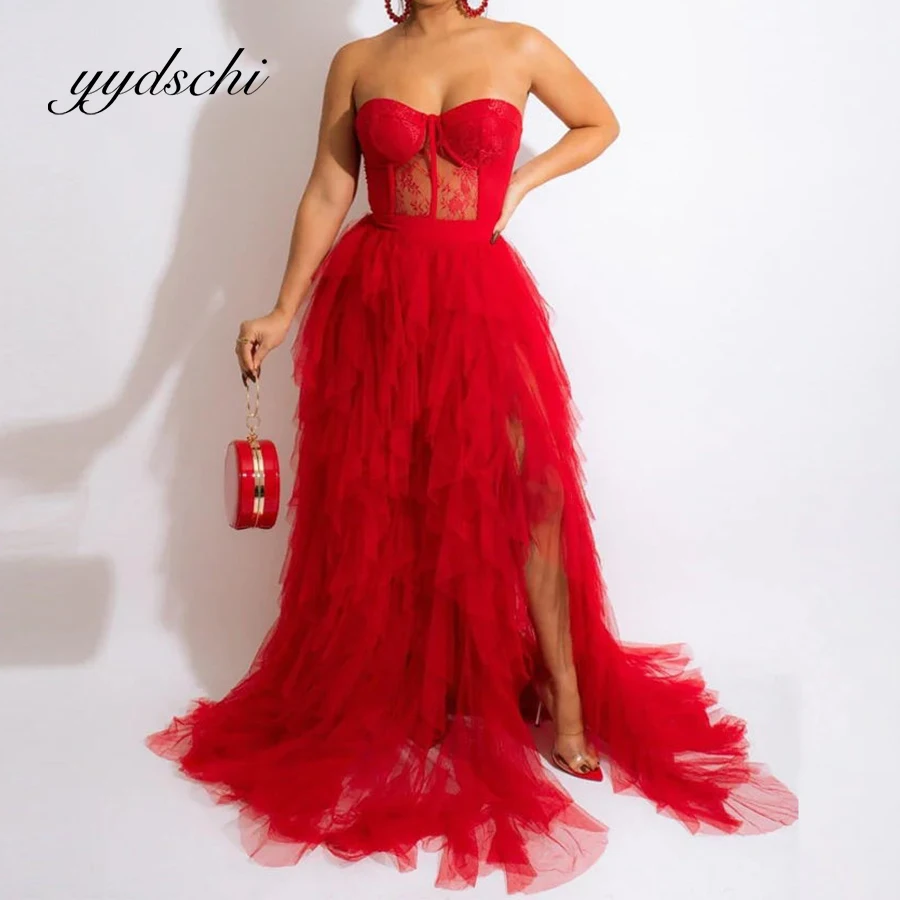 Коктейльное платье для выпускного вечера, сексуальное многоуровневое платье с высоким разрезом длиной до пола, вечернее вечернее платье без рукавов из тюля с аппликацией для женщин, 2025 г.
Коктейльное платье для выпускного вечера, сексуальное многоуровневое платье с высоким разрезом длиной до пола, вечернее вечернее платье без рукавов из тюля с аппликацией для женщин, 2025 г.