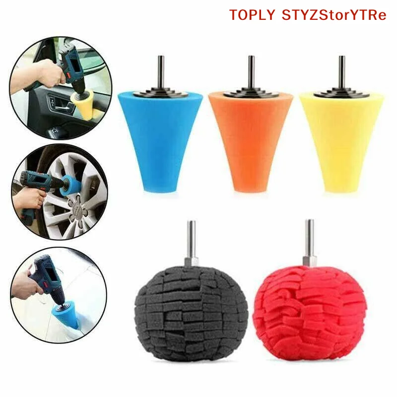 Pair of Sponge Polishing Wheels, Conical Grinding Heads for Car Hubs, Suitable for Metal and Plastic
Pair of Sponge Polishing Wheels, Conical Grinding Heads for Car Hubs, Suitable for Metal and Plastic
