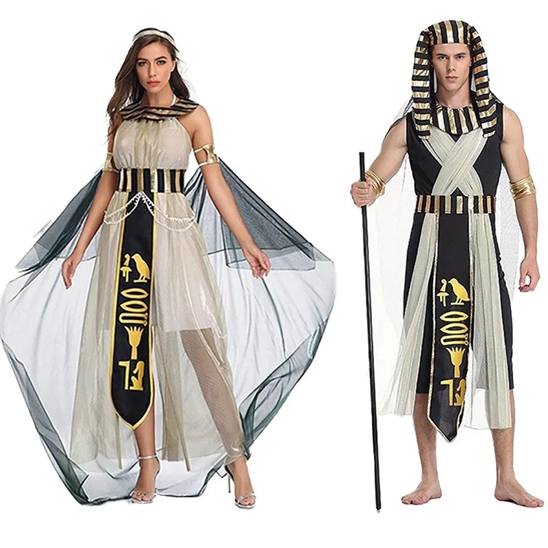 Elegant Queen Pharaoh Halloween Costume Adult Women's Cosplay Party Couple's Animation Clothes Polyester Summer Fashion
Elegant Queen Pharaoh Halloween Costume Adult Women's Cosplay Party Couple's Animation Clothes Polyester Summer Fashion