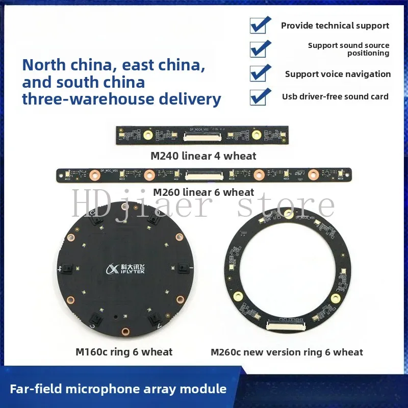 Far Field Microphone Array Voice Board ROS Six Microphone Module Voice Linear 4 Microphone 6 Noise Reduction
Far Field Microphone Array Voice Board ROS Six Microphone Module Voice Linear 4 Microphone 6 Noise Reduction